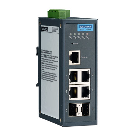 EKI-7706G-2F Managed Fiber Optic Gigabit Switch