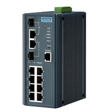 EKI-7710G-2C Managed Fiber Optic Gigabit Switch