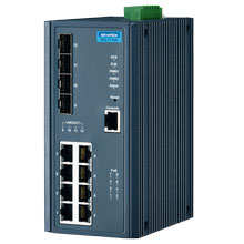 EKI-7712G-4FPI Managed Fiber Optic Gigabit Switch