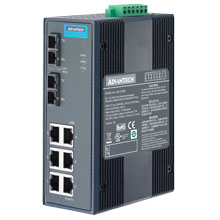 EKI-2728M Unmanaged Fiber Optic Gigabit Switch