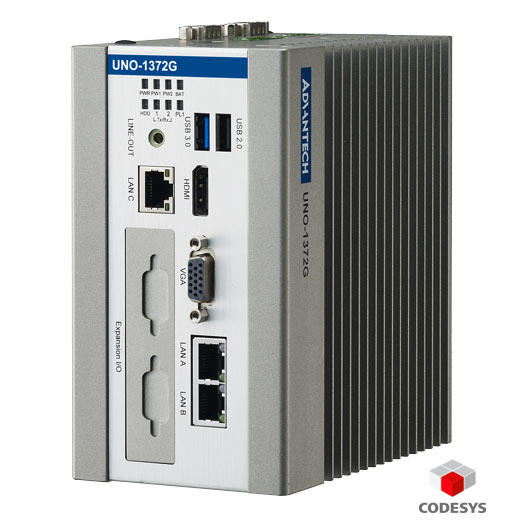 UNO-1372G-E3AE Lüfterloser Hutschienen-PC