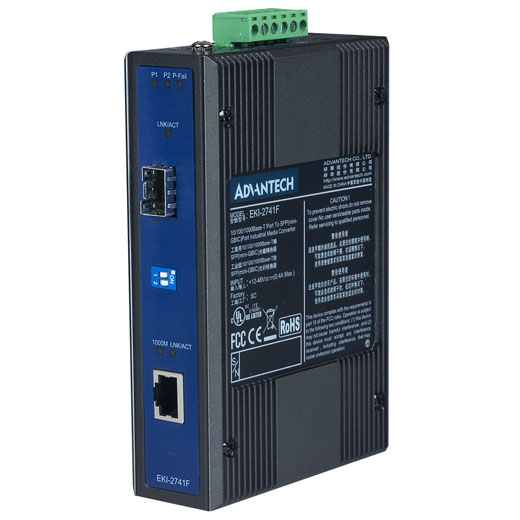 EKI-2741F Gigabit Ethernet zu FiberOptic Converter