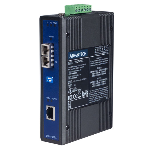 EKI-2741SX Gigabit Ethernet - FiberOptic Converter
