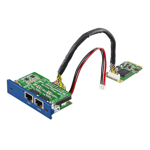 PCM-24R2PE iDoor Ethernet-Modul für Industrie-PCs
