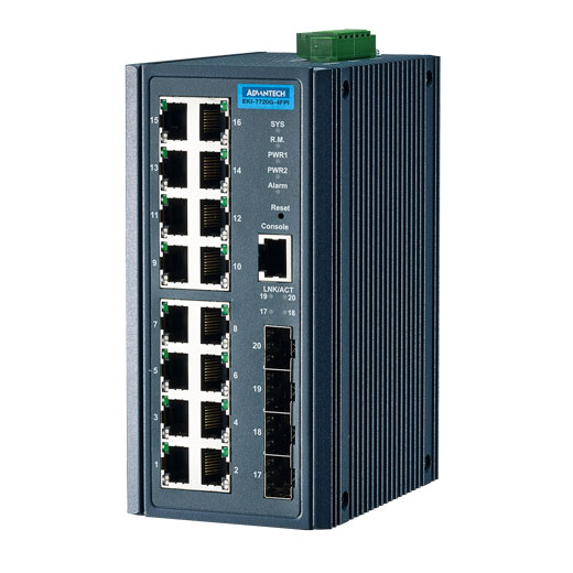 EKI-7720G-4FPI Managed Fiber Optic Gigabit Switch