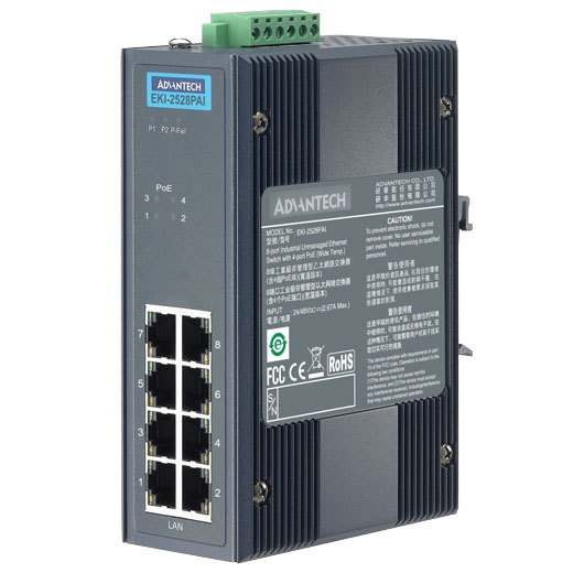 EKI-2528PAI Unmanaged PoE Ethernet Switch